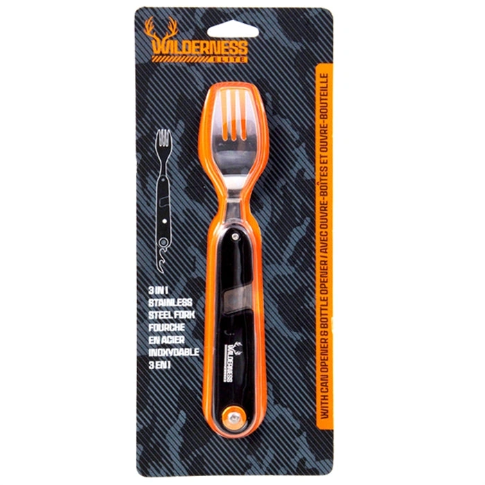 Adventure-Ready 3-in-1 Stainless Steel Camping Fork – Simplify Your Camp Eats!